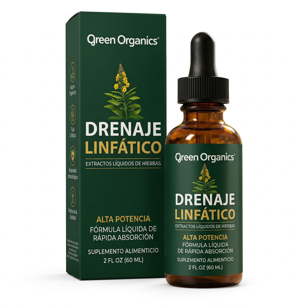 Drenaje Linfático Green Organics - Gotas Naturales