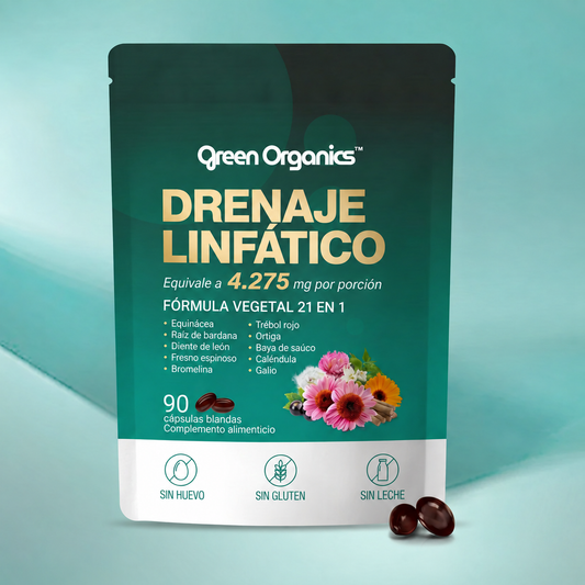 Cápsulas blandas de drenaje linfático Green Organics®