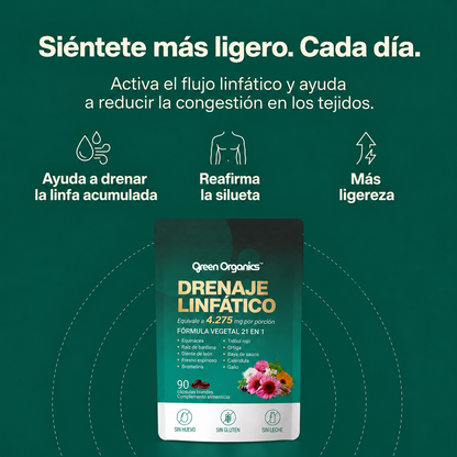 Cápsulas blandas de drenaje linfático Green Organics®
